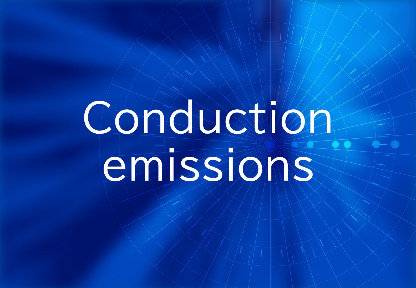 Conduction emissions