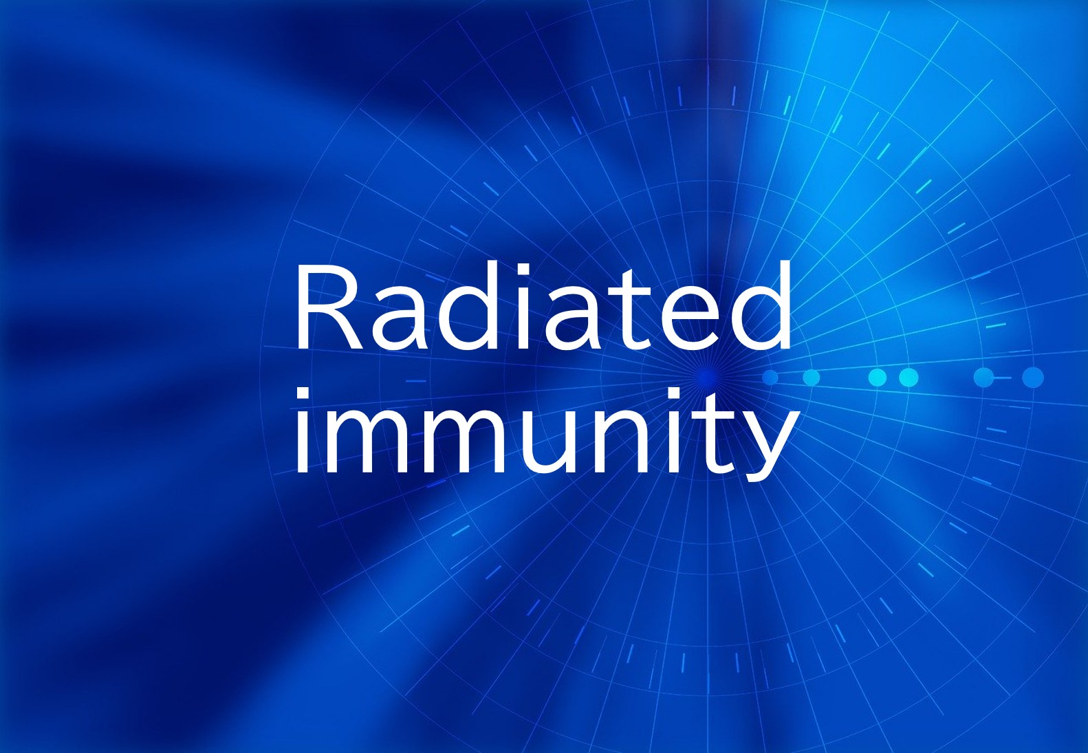 Radiated immunity
