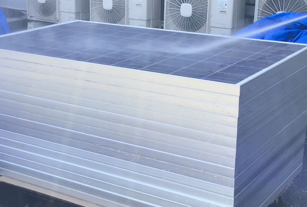 明治九州工場様リユース太陽光パネル測定業務1